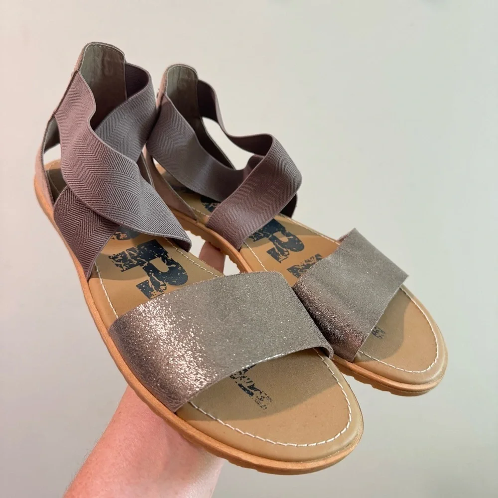 NWOT Sorel Ella II Sandal in Ash Brown/Metallic Silver Size‎ 10